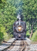 SRR 89 approaching Carpenters on an uphill grade